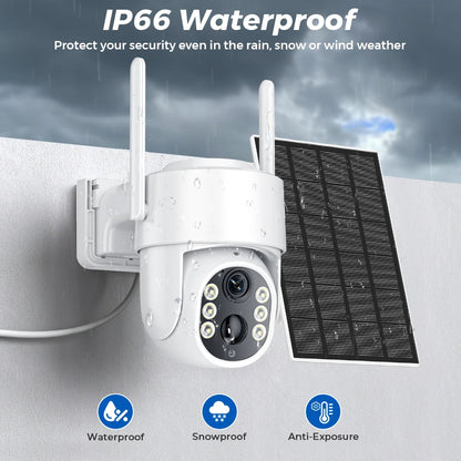 5MP Solar Wi-Fi Security Camera – 365-Day Power, HD Night Vision, AI Alerts, Perfect for Homes & Businesses