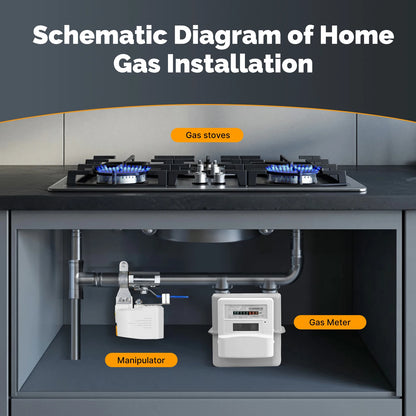 MOES ZigBee Smart Valve Controller – Automatic Gas & Water Shutoff for Home Safety & Leak Protection
