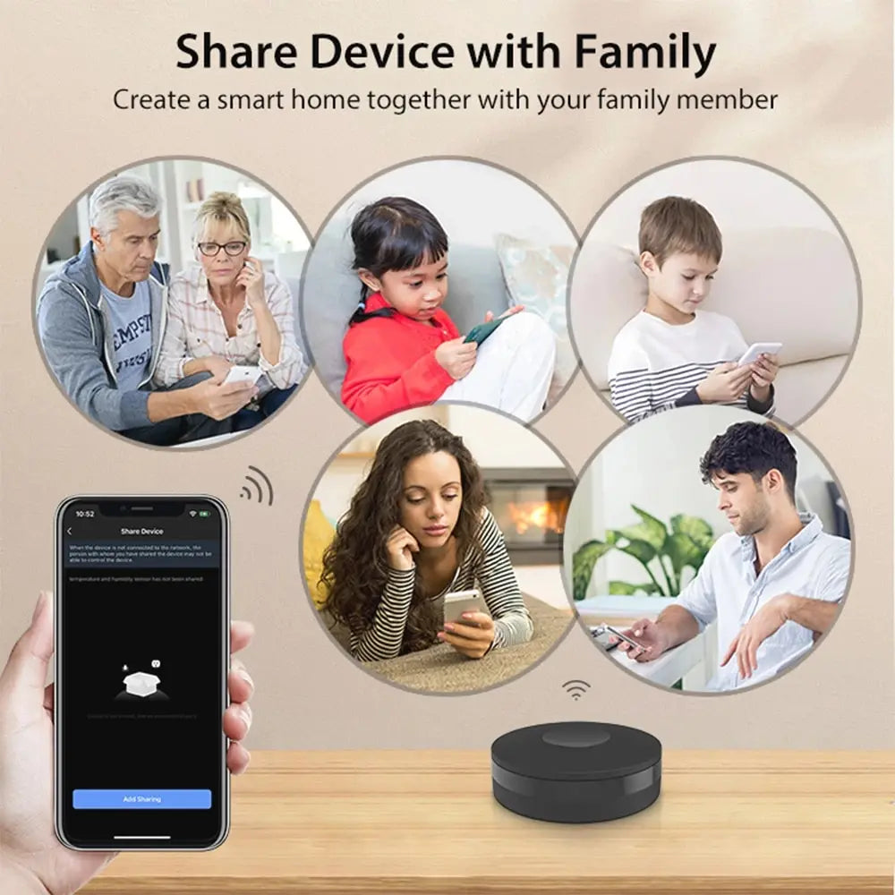 Smart Wi-Fi RF/IR Remote – Control TV, AC & Devices with App & Voice