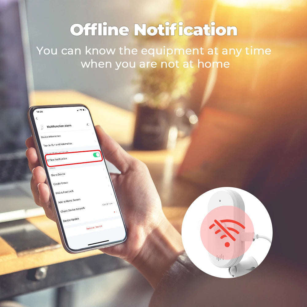 Smart Motion Sensor Alarm - Scares Off Intruders and Get Alerts in Your Phone