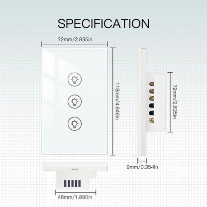 MOES Wi-Fi Smart Dimmer Light Switch – Control Brightness Anytime, Hands-Free