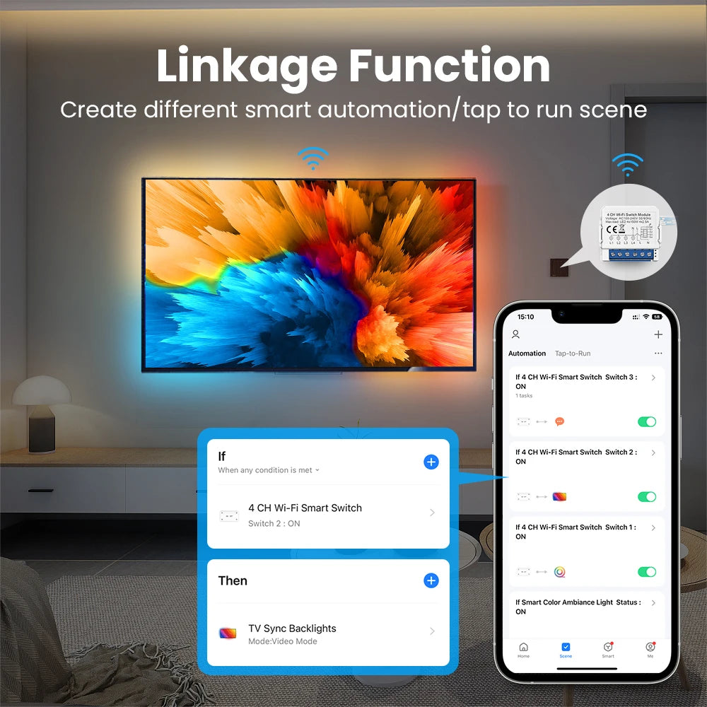 AVATTO Smart Light Switch Module (1/2/3/4 Gang)