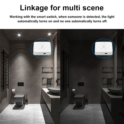 Wi-Fi Human Presence Sensor, mmWave Radar Motion & Static Detection with Light Sensor
