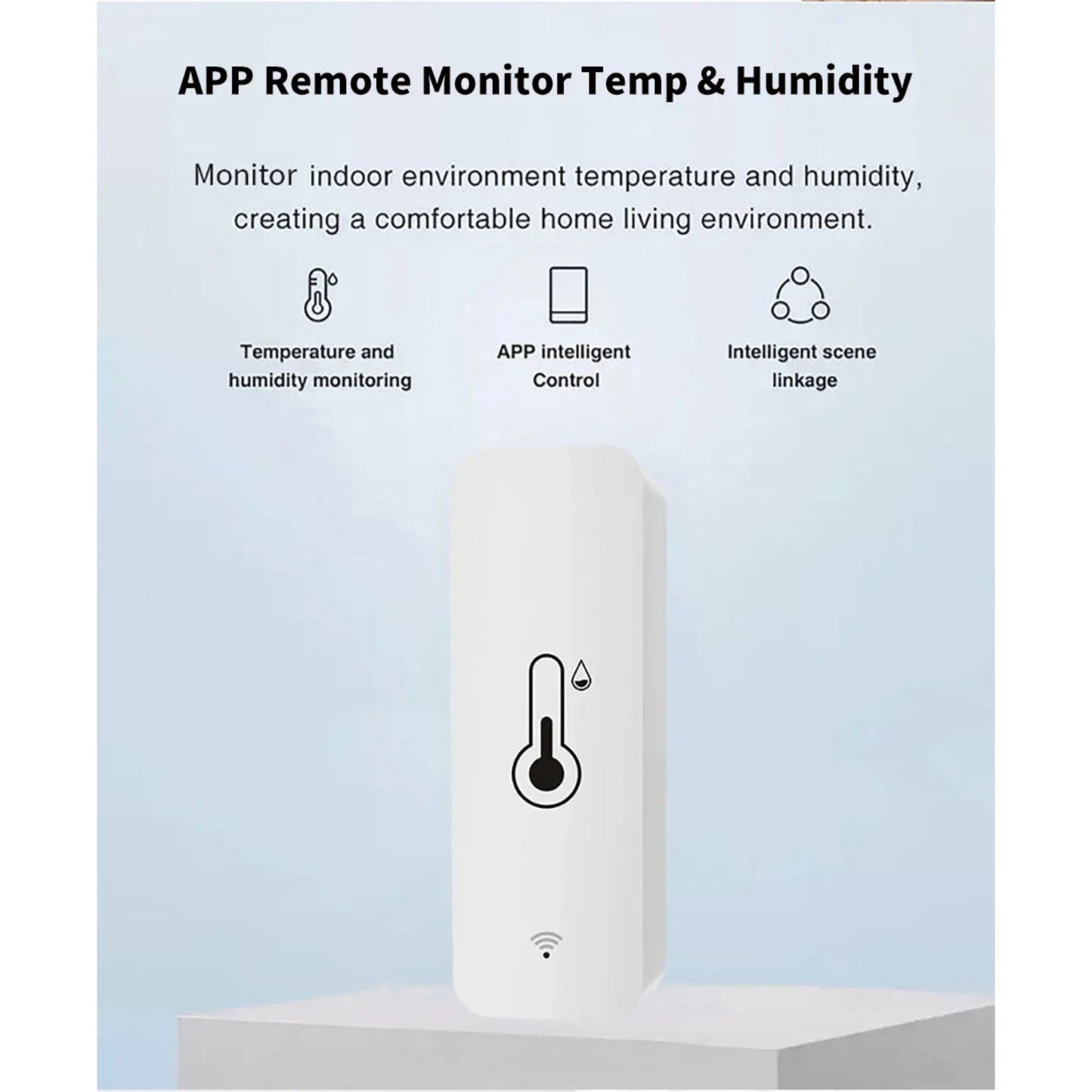 Smart Temperature & Humidity Sensor – Real-Time Indoor Climate Monitor