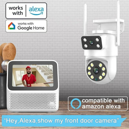 8MP Dual Lens PTZ Camera – Full Yard Coverage