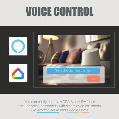 MOES ZigBee Smart Light Switch – Control Lights from Your Phone or Voice