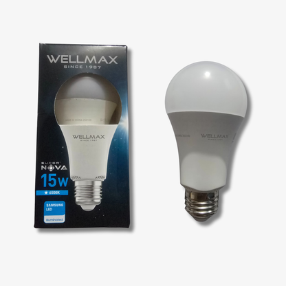 WELLMAX 15W LED Bulb – Energy Saving Bright Light