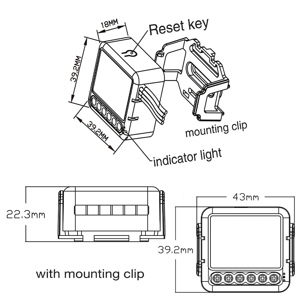 Wi-Fi Smart Light Switch Module (1/2/3 Gang) – Hands-Free Voice & App Control for Any Room