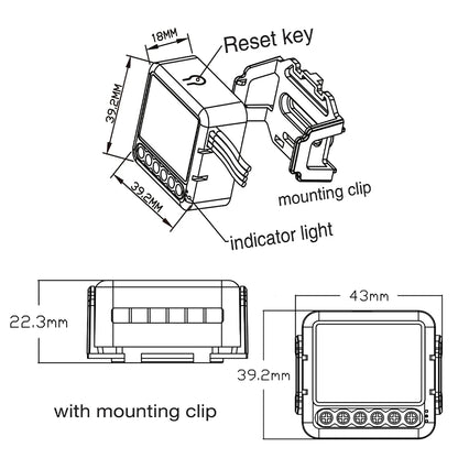 Wi-Fi Smart Light Switch Module (1/2/3 Gang) – Hands-Free Voice & App Control for Any Room