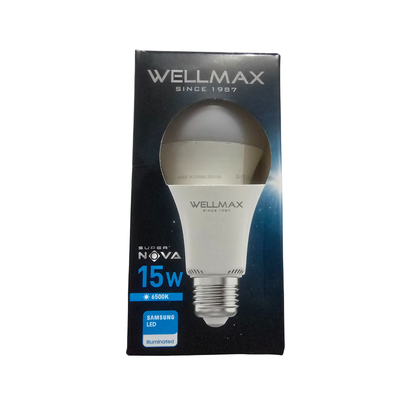WELLMAX 15W LED Bulb – Energy Saving Bright Light