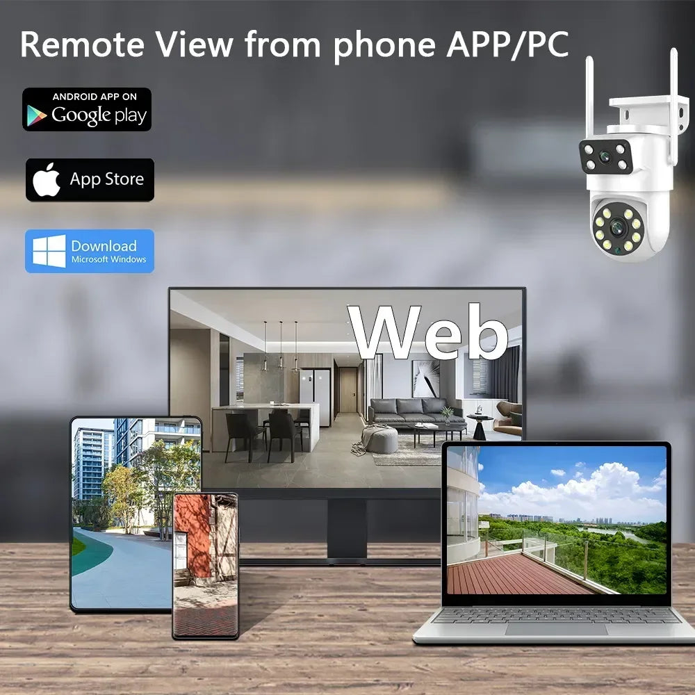 8MP Dual Lens PTZ Camera – Full Yard Coverage