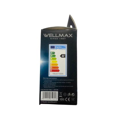 WELLMAX 15W LED Bulb – Energy Saving Bright Light