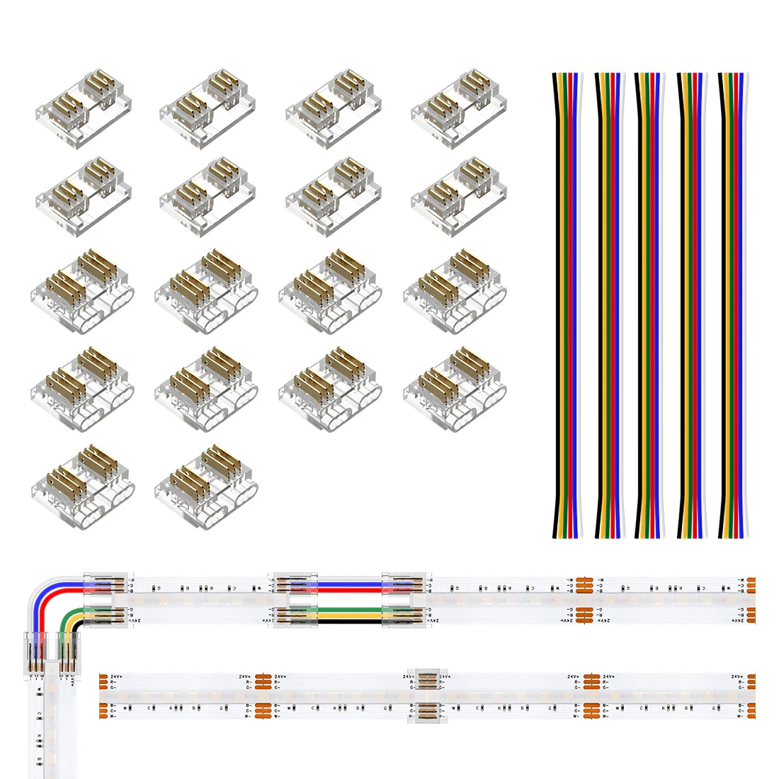 FCOB Solderless Connectors - Cut, Extend & Turn Corners