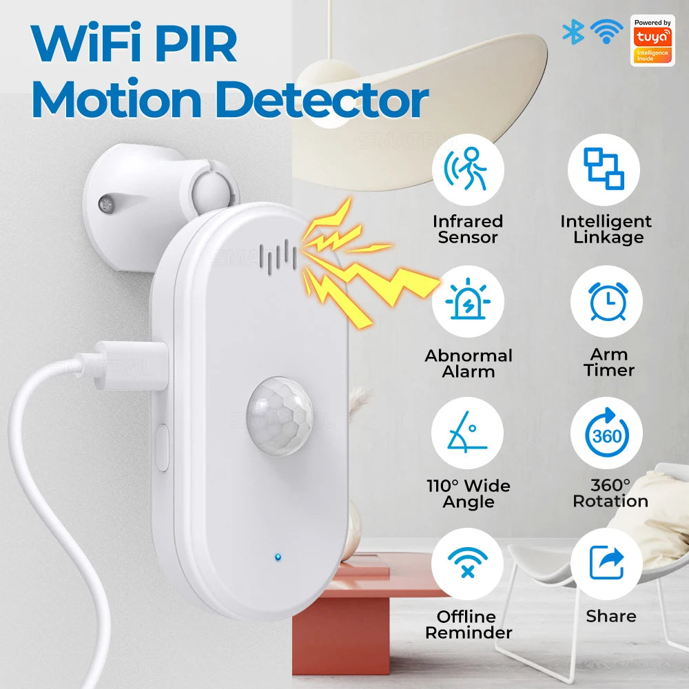Smart Motion Sensor Alarm - Scares Off Intruders and Get Alerts in Your Phone