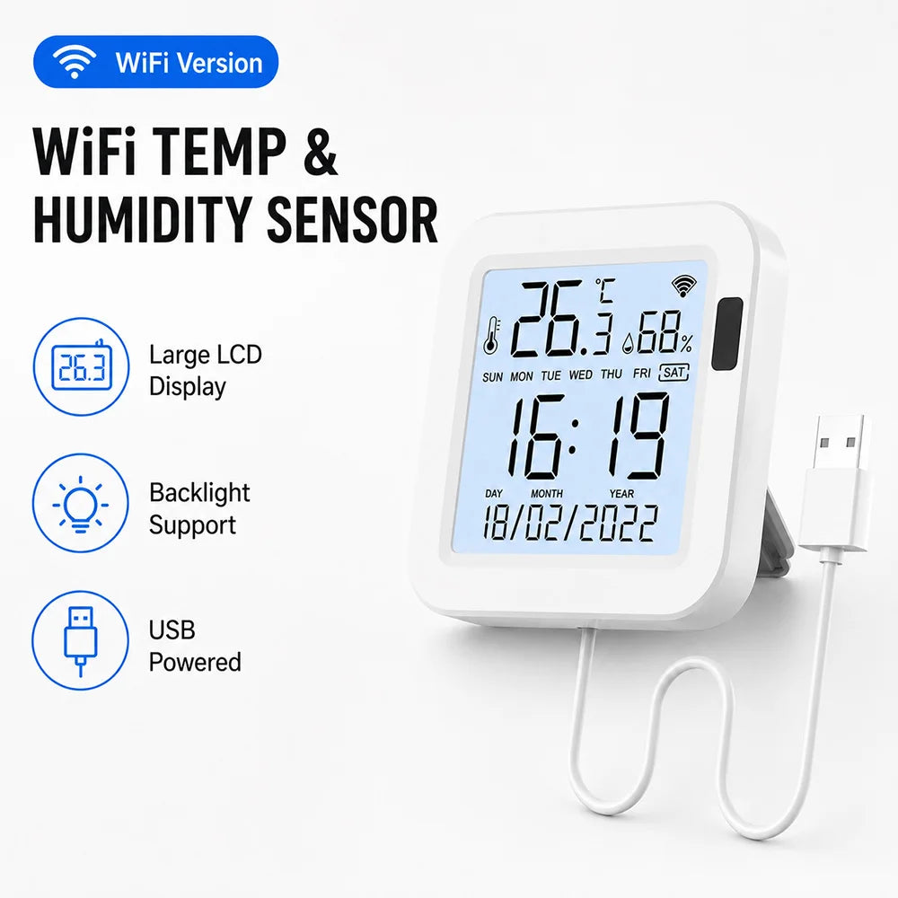 Smart Temperature & Humidity Monitor - Check Your Room From Anywhere