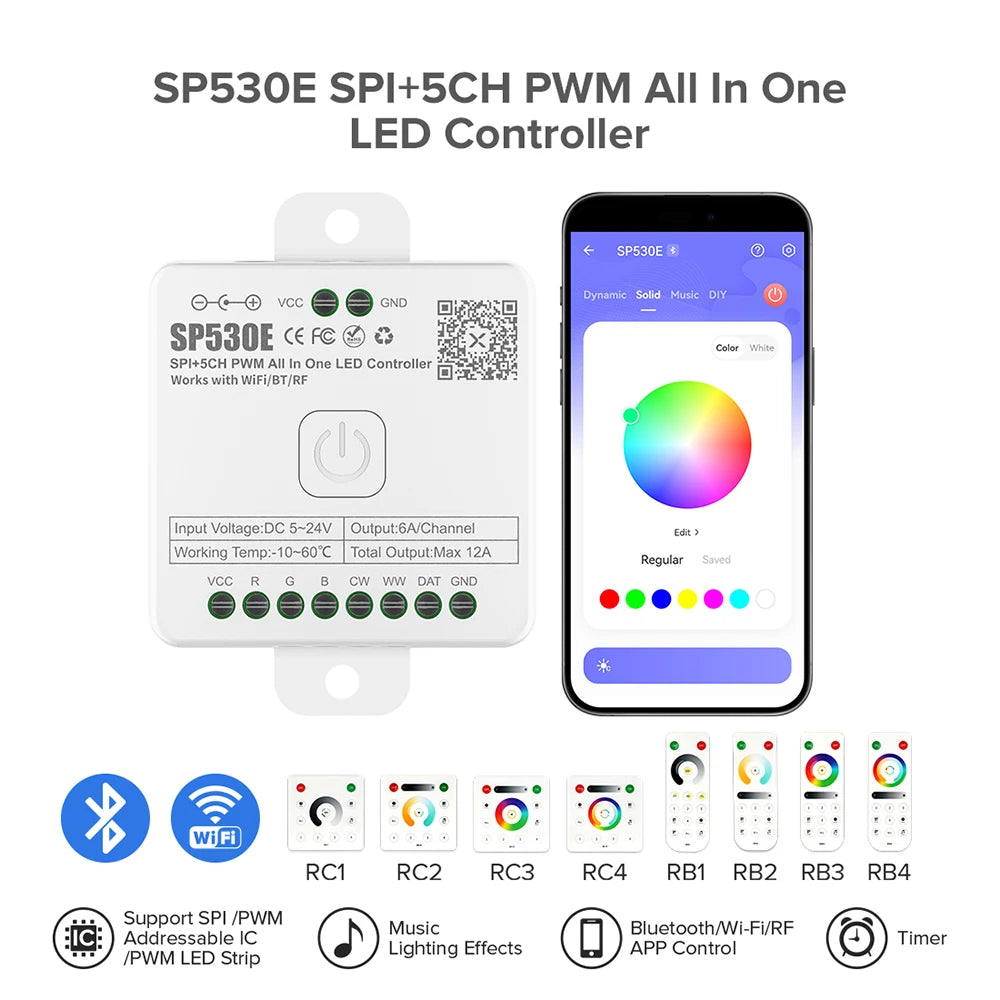 SP530E All-in-One LED Controller, Chasing & Dynamic Effects