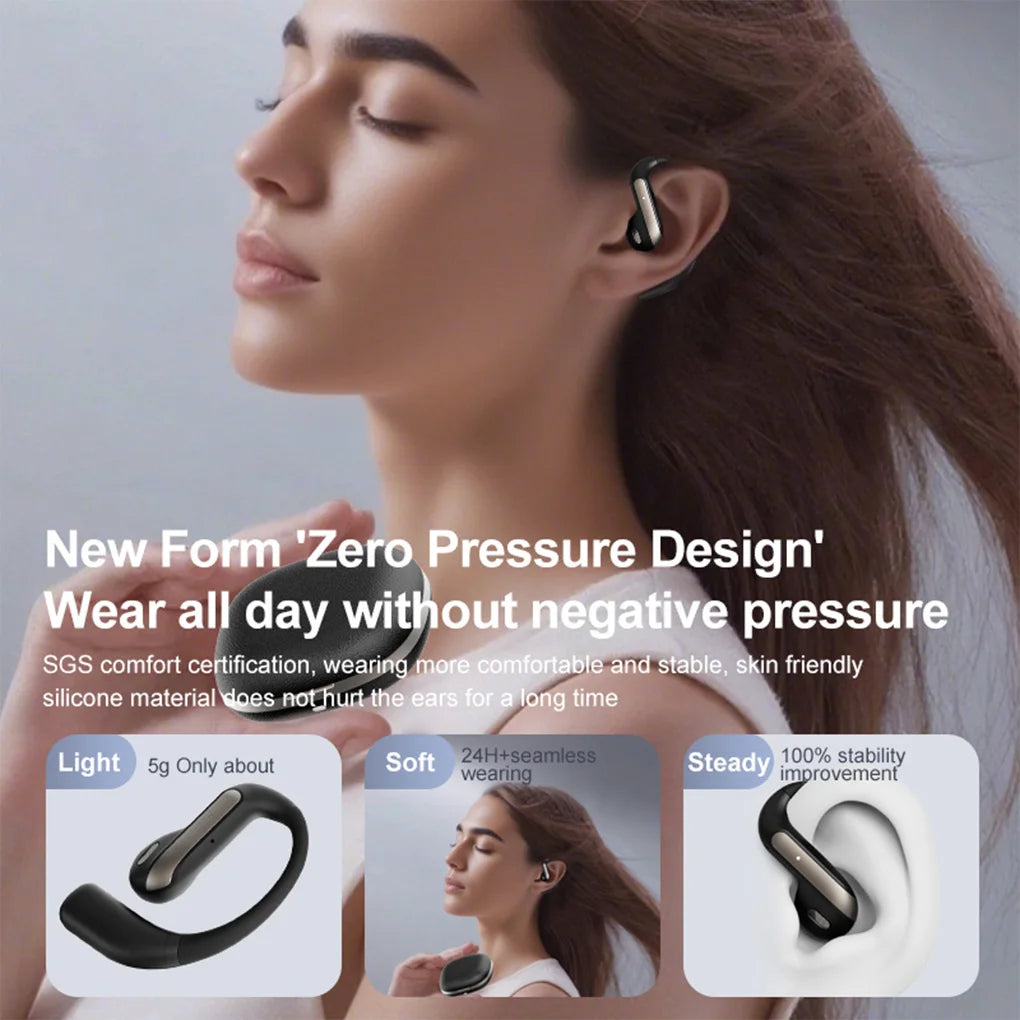 YJ-55 Open-Ear Hook Wireless Earbuds, Secure Fit For Daily Movement