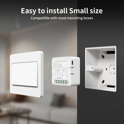 Wi-Fi Smart Light Switch Module (1/2/3 Gang) – Hands-Free Voice & App Control for Any Room