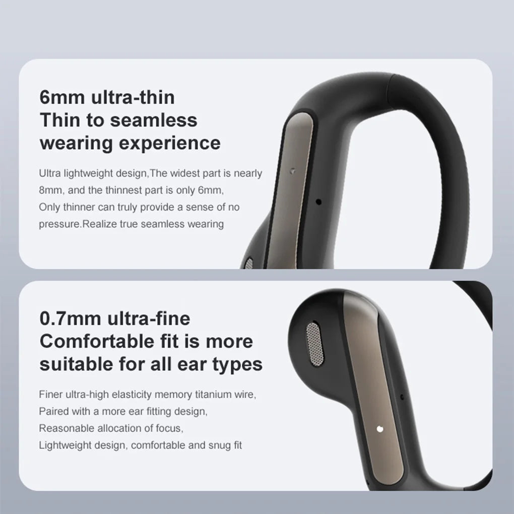 YJ-55 Open-Ear Hook Wireless Earbuds, Secure Fit For Daily Movement