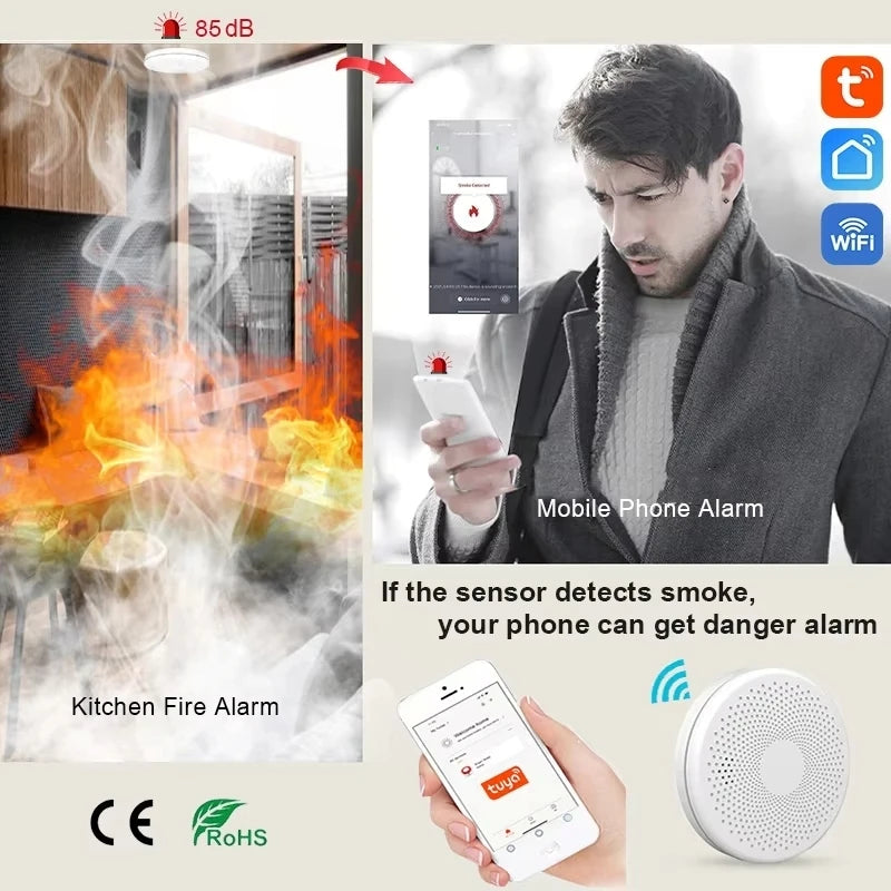 Smart Smoke and CO Detector - Two Life Saving Alerts in One Device