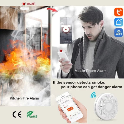 Smart Smoke and CO Detector - Two Life Saving Alerts in One Device