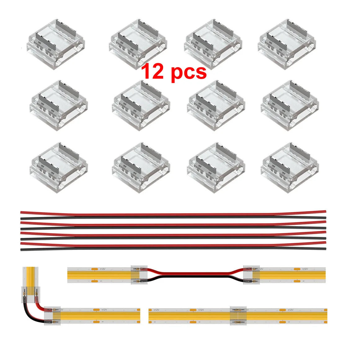 LED Strip Extension Connector with Wire – Extend LED Strips Without Soldering