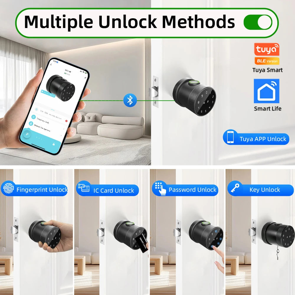 L16A Smart Fingerprint Door Lock – Keyless Security for Your Home