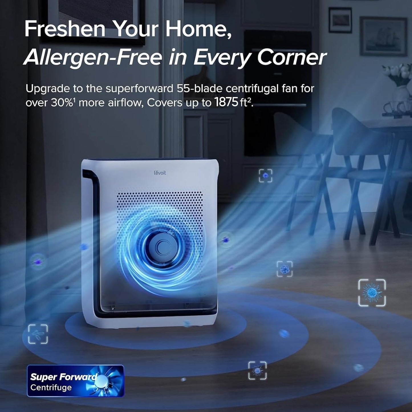 Levoit Smart Air Purifier - Cleaner Air for Every Room in Your Home
