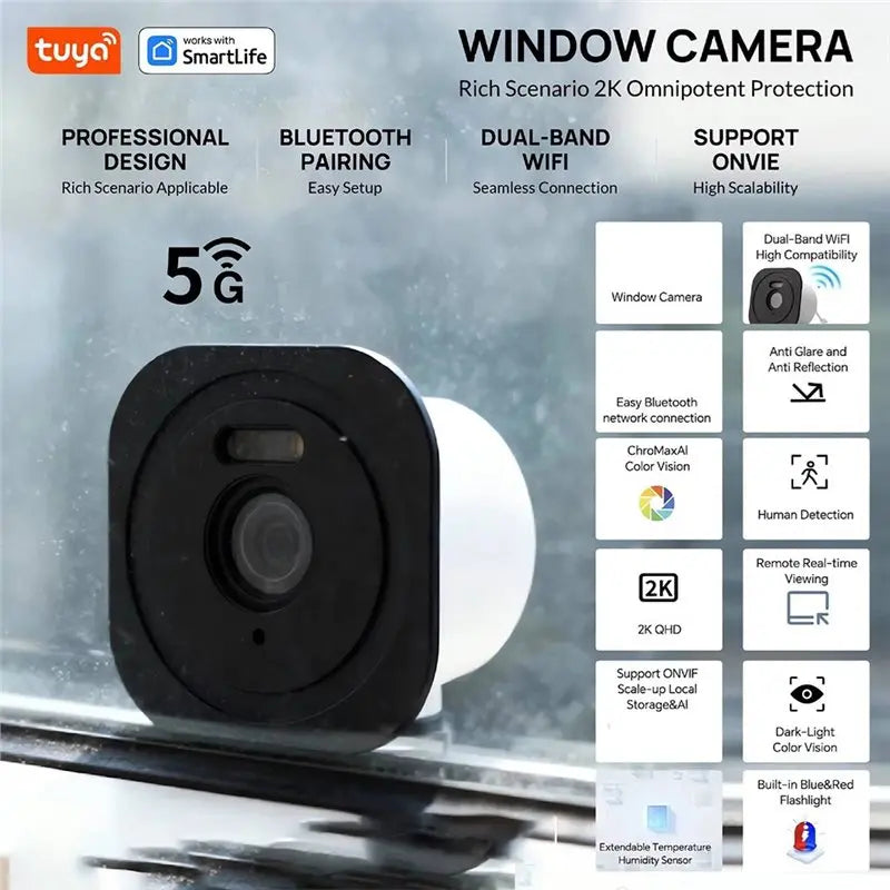 3MP Wi-Fi Window Security Camera