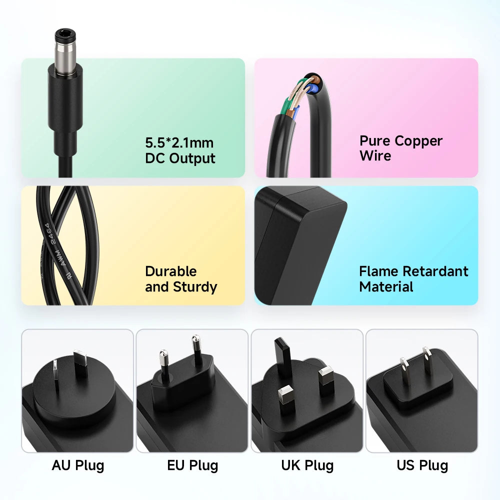 24V 5A LED Power Supply Adapter