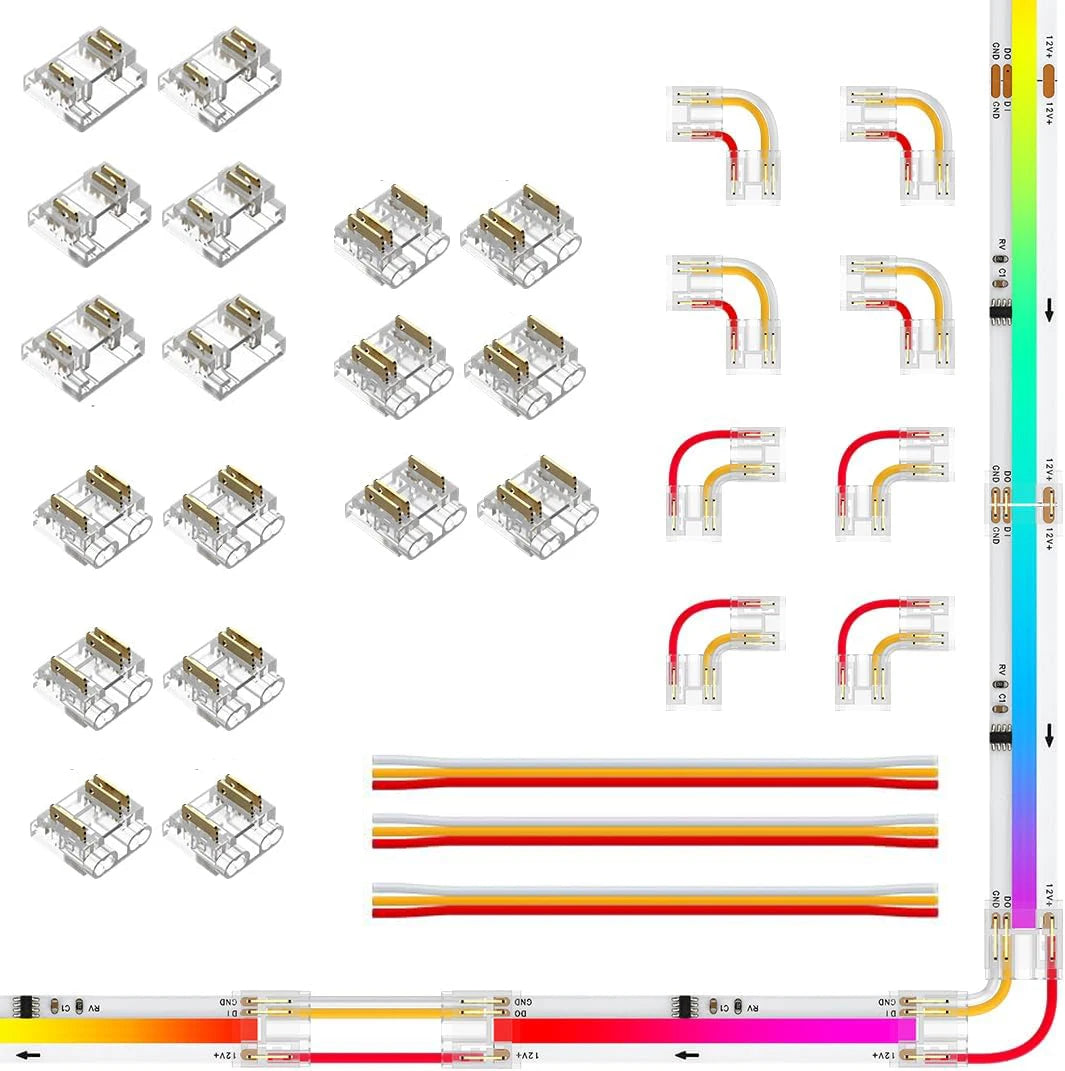 FCOB Solderless Connectors - Cut, Extend & Turn Corners