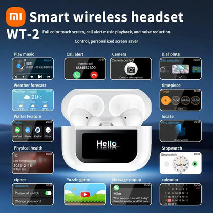 Xiaomi Tour Pro6 Smart Wireless Earbuds, Touchscreen Case, ANC, 14 Smart Functions & 20h Playtime