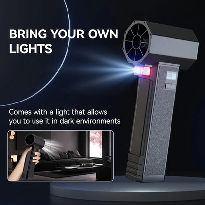 Booster TF64 Violent Handheld Turbo Jet Fan, 1600G Thrust, LED Light, 64MM Brushless Motor