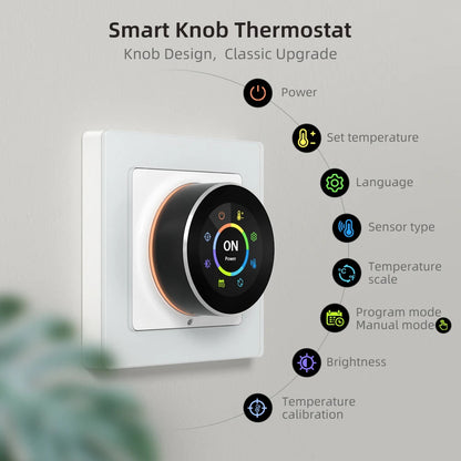 AVATTO Wi-Fi Smart Knob Thermostat – Precise Temperature Control for Water Heating