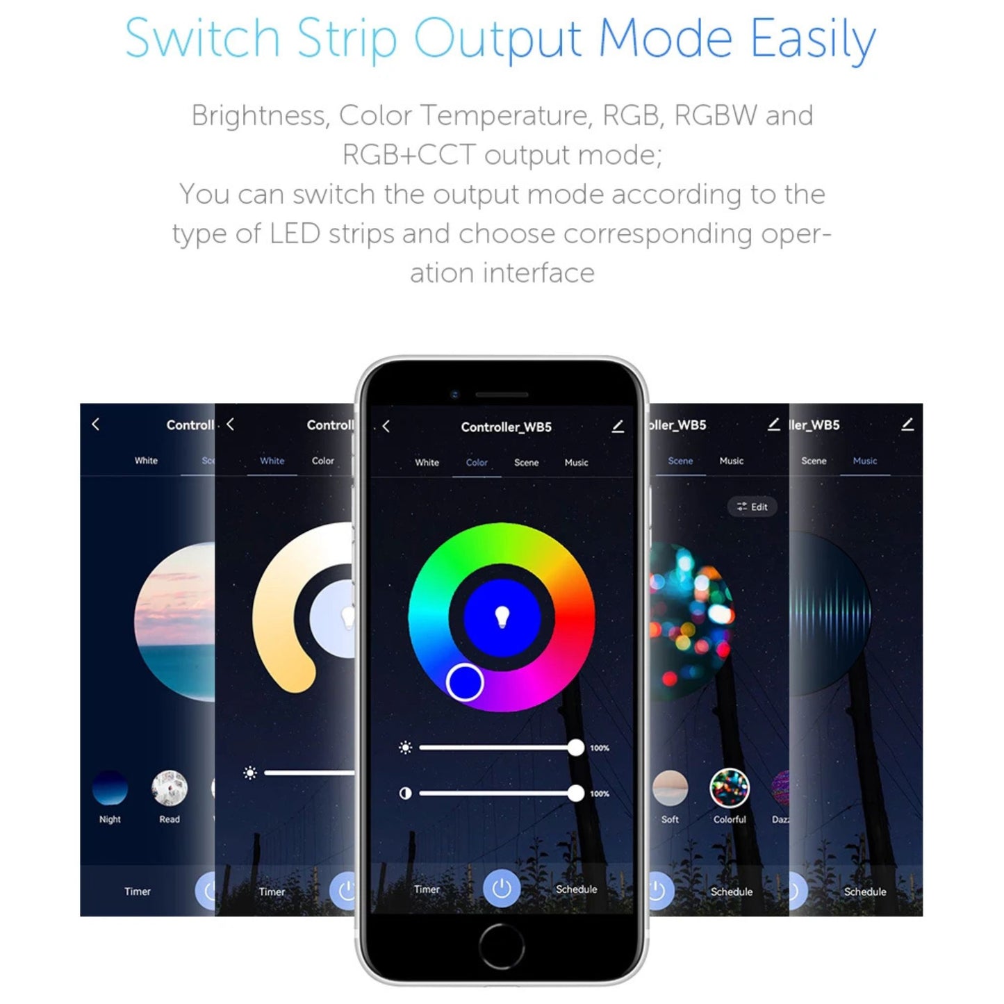 5-in-1 Smart LED Controller – Turn Your LED Strips into Smart Lighting