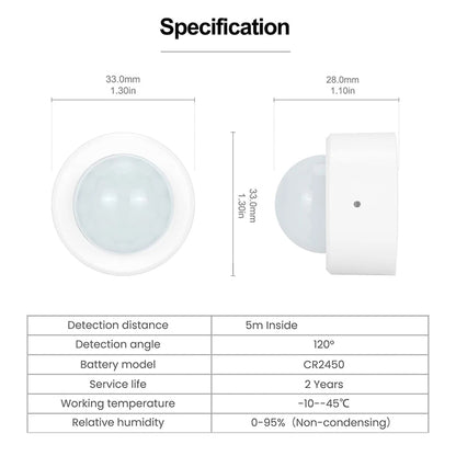 Mini ZigBee Motion Sensor – Real-Time Movement Alerts