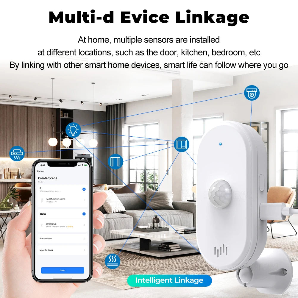 Smart Motion Sensor Alarm - Scares Off Intruders and Get Alerts in Your Phone