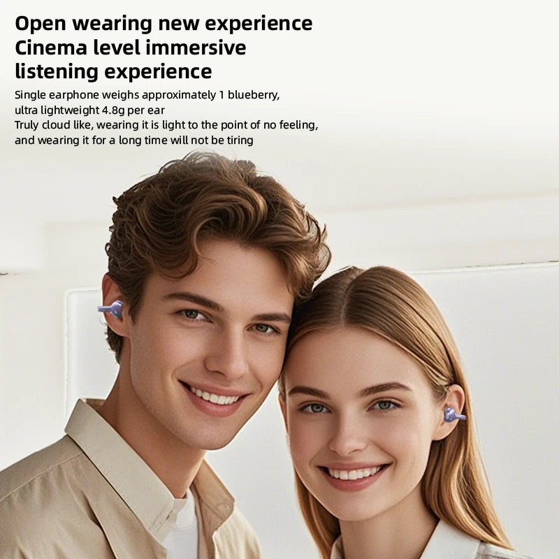 W19 Clip-On Wireless Earbuds, Secure Fit With Translation Support