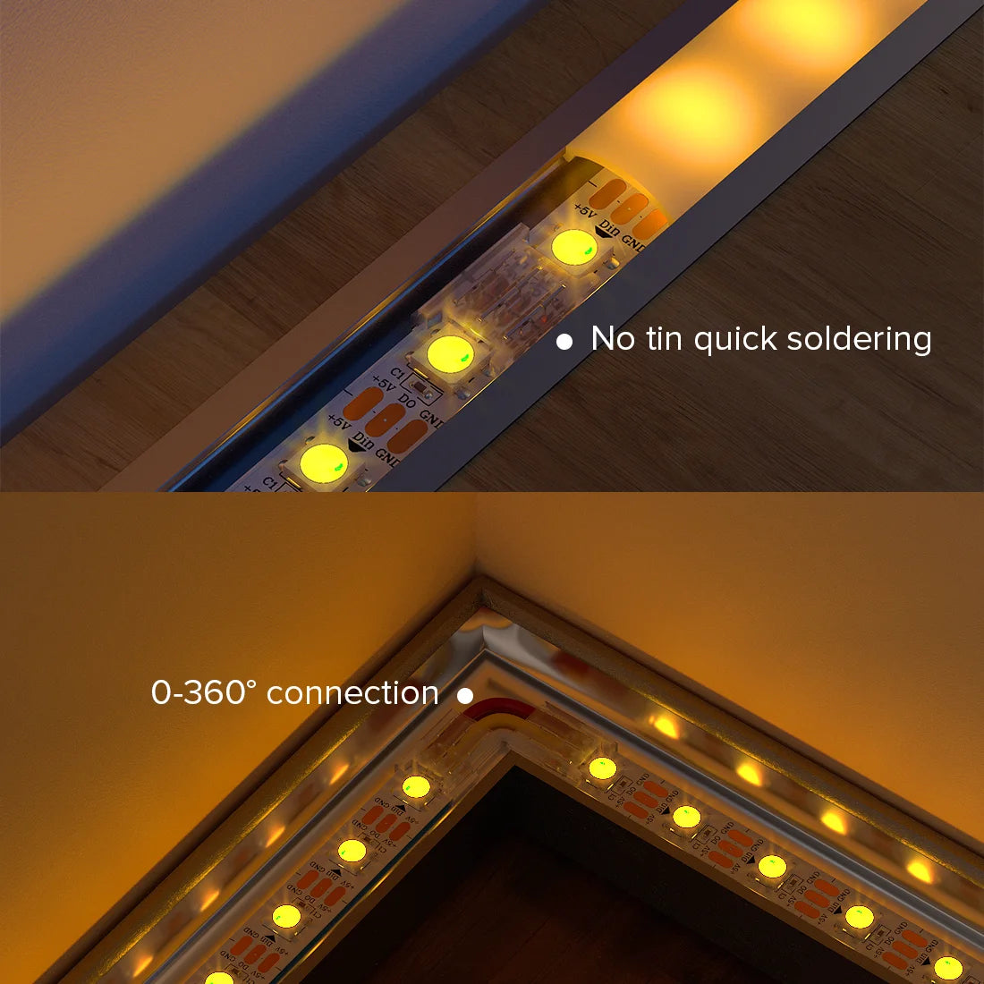 LED Strip Extension Connector with Wire – Extend LED Strips Without Soldering