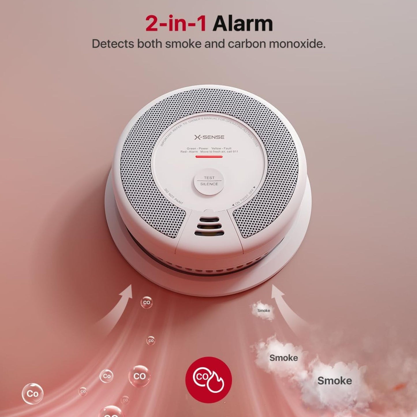 X-Sense Wi-Fi Smoke & CO Alarm – Get Instant Alerts Anywhere