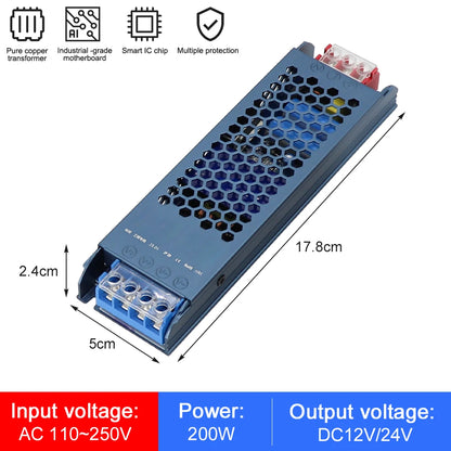 24V DC LED Power Supply – Flicker-Free & Stable Output