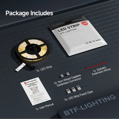 FCOB LED Strip Light – Smooth Dot-Free Lighting for Cabinets, Ceilings and Shelves