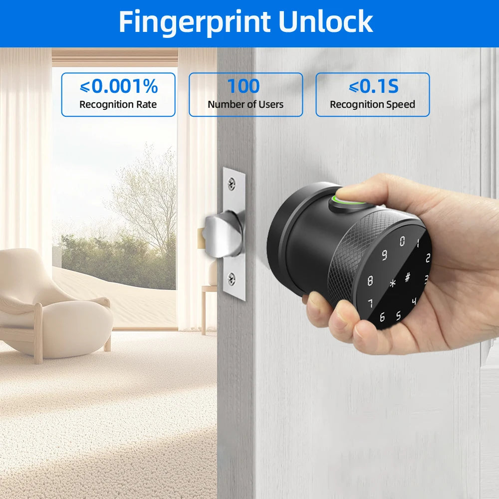 L16A Smart Fingerprint Door Lock – Keyless Security for Your Home