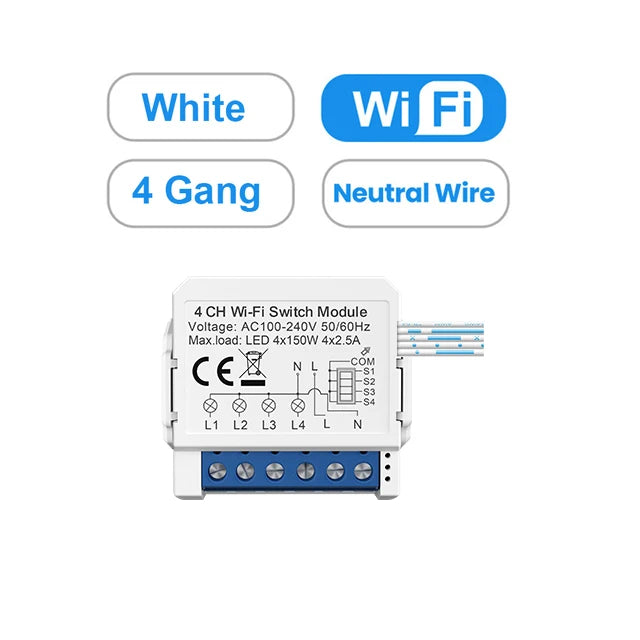 AVATTO Smart Light Switch Module (1/2/3/4 Gang)