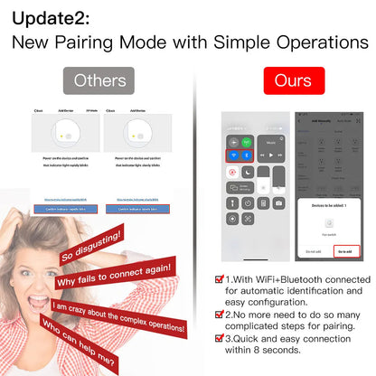 MOES Wi-Fi RF Smart Ceiling Fan Light Switch, 3-Speed Control, Smart Life/Tuya, Alexa & Google Compatible