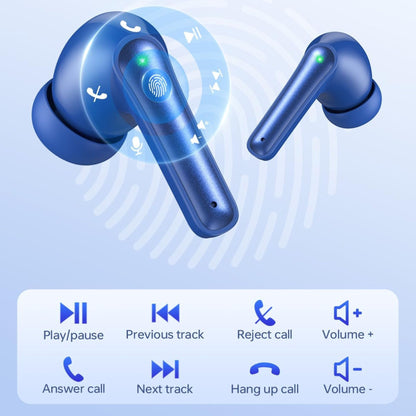 T12 True Wireless Stereo Earbuds – 40H Playtime, Deep Bass, IPX7 Waterproof, LED Display for Music & Gym
