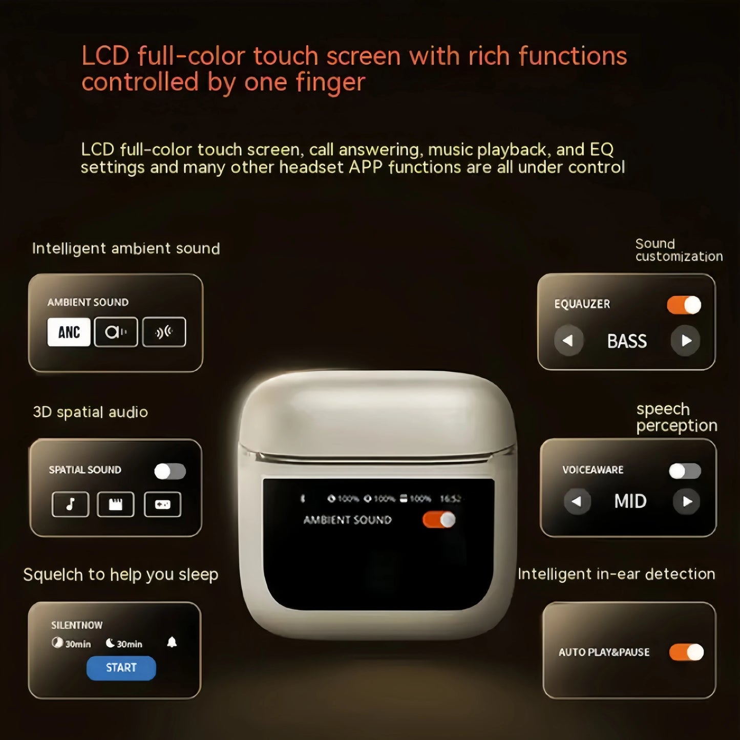 V8 Pro True Wireless In-Ear Earbuds, Real-Time Translation Support