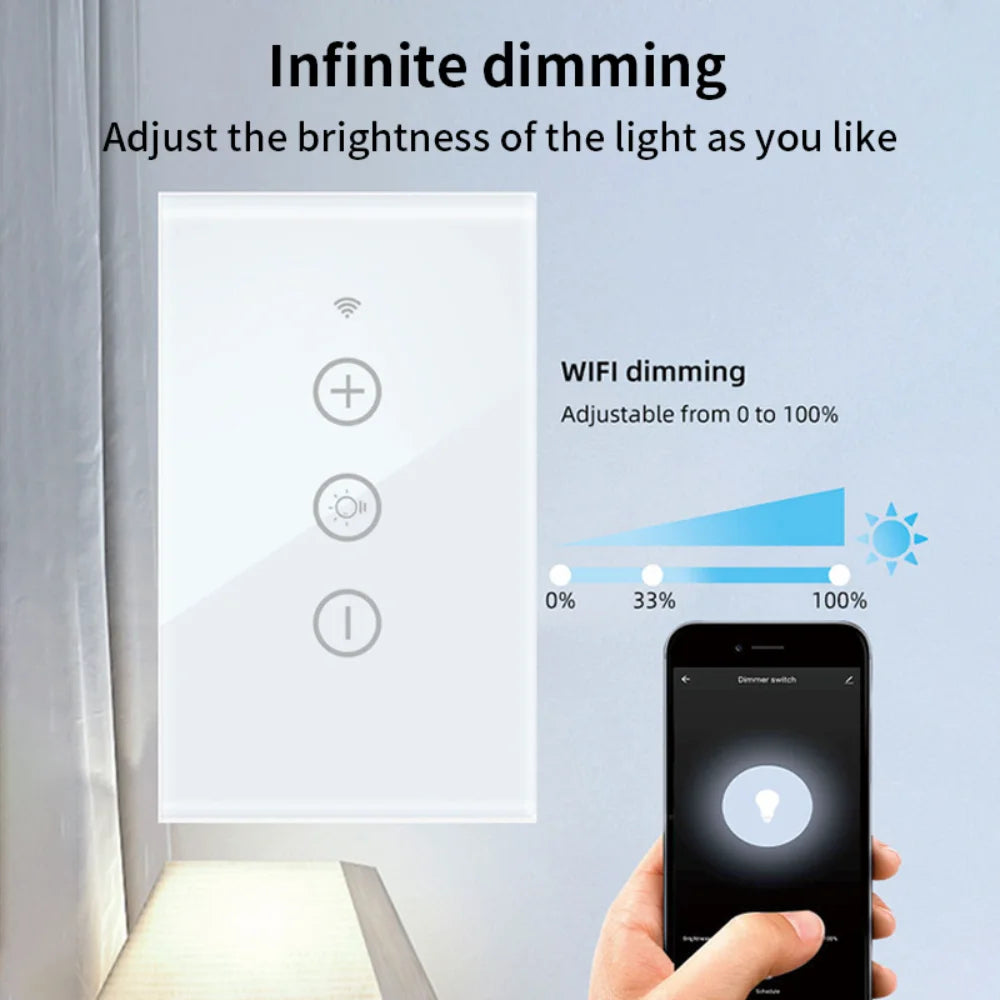 Wi-Fi Smart Dimmer Switch Light – Adjust LED Brightness Anytime, Anywhere