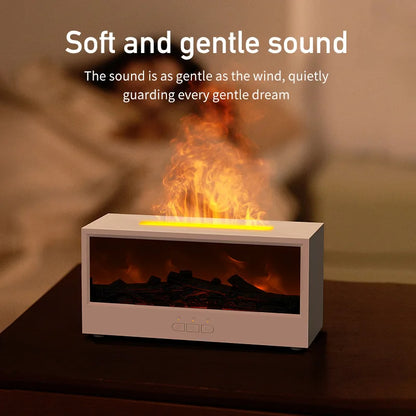 3D Fireplace Oil Diffuser – Cozy Flame Look + Aroma in One