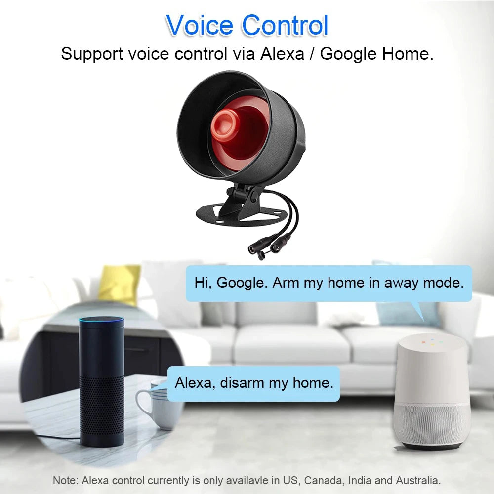 Smart Alarm Kit - Loud Alert and Phone Notification in One